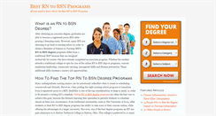 Desktop Screenshot of best-rn-to-bsn.com