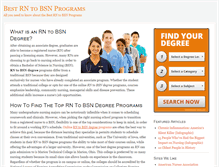 Tablet Screenshot of best-rn-to-bsn.com